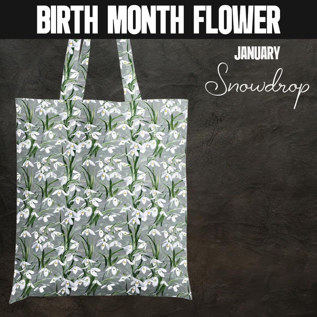 Snowdrop Cotton Tote Bag