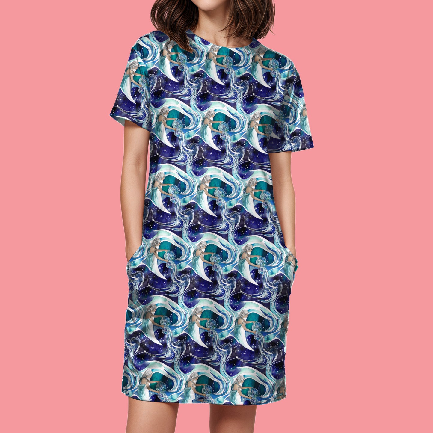 Aquarius T-Shirt Dress