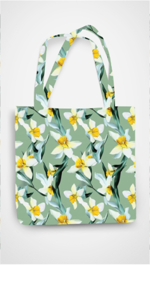 Daffodil Cotton Tote Bag