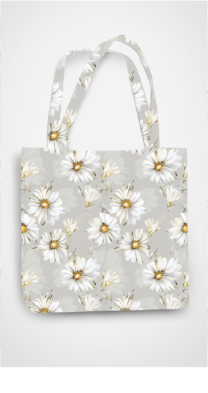 Daisy Cotton Tote Bag