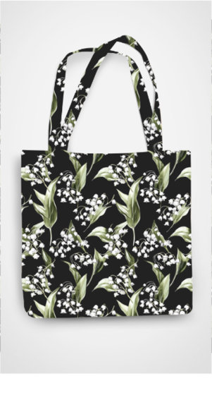 Lily of the Valley Cotton Tote Bag