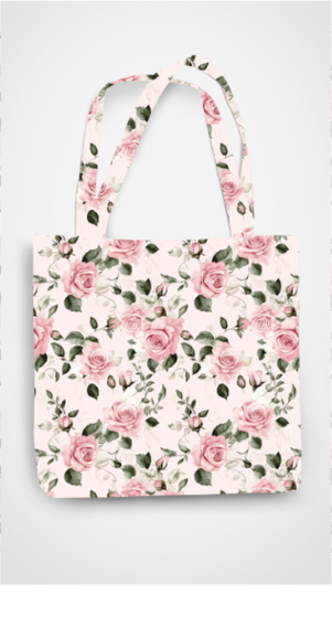 Rose Cotton Tote Bag