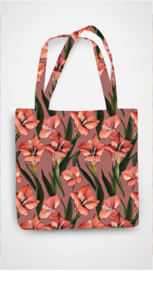 Gladiolus Cotton Tote Bag