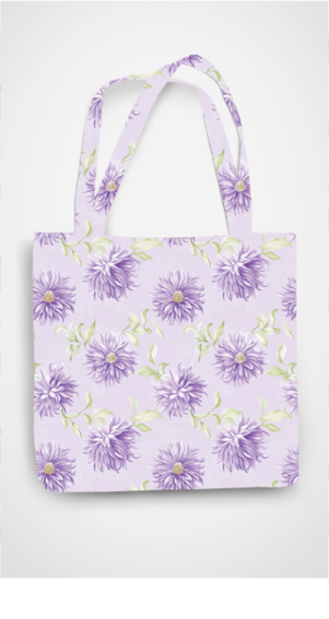 Aster Cotton Tote Bag