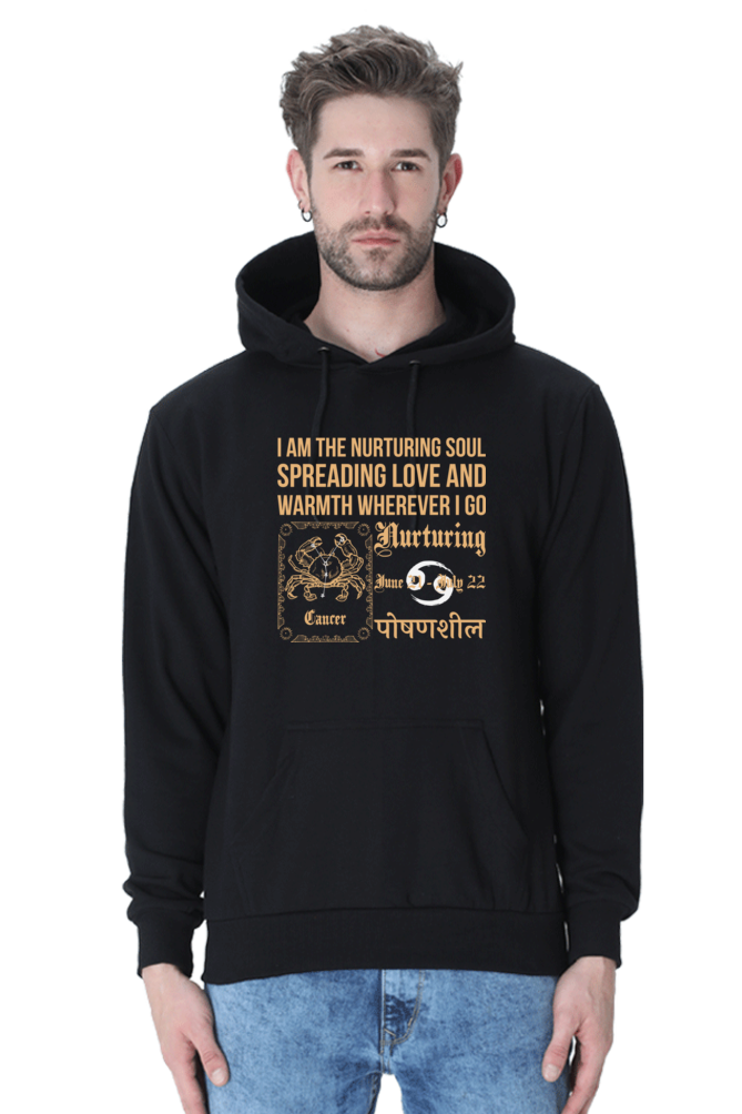 Cancer : Black Hoodie Sweatshirt