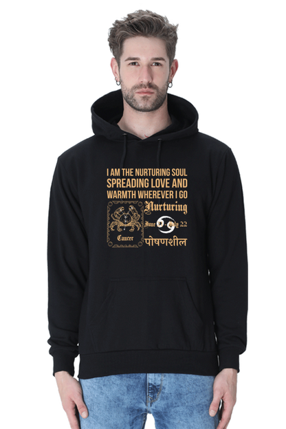 Cancer : Black Hoodie Sweatshirt