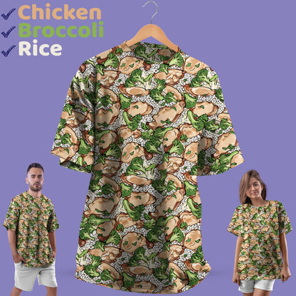 Chicken Broccoli Rice Oversized Unisex T-Shirt