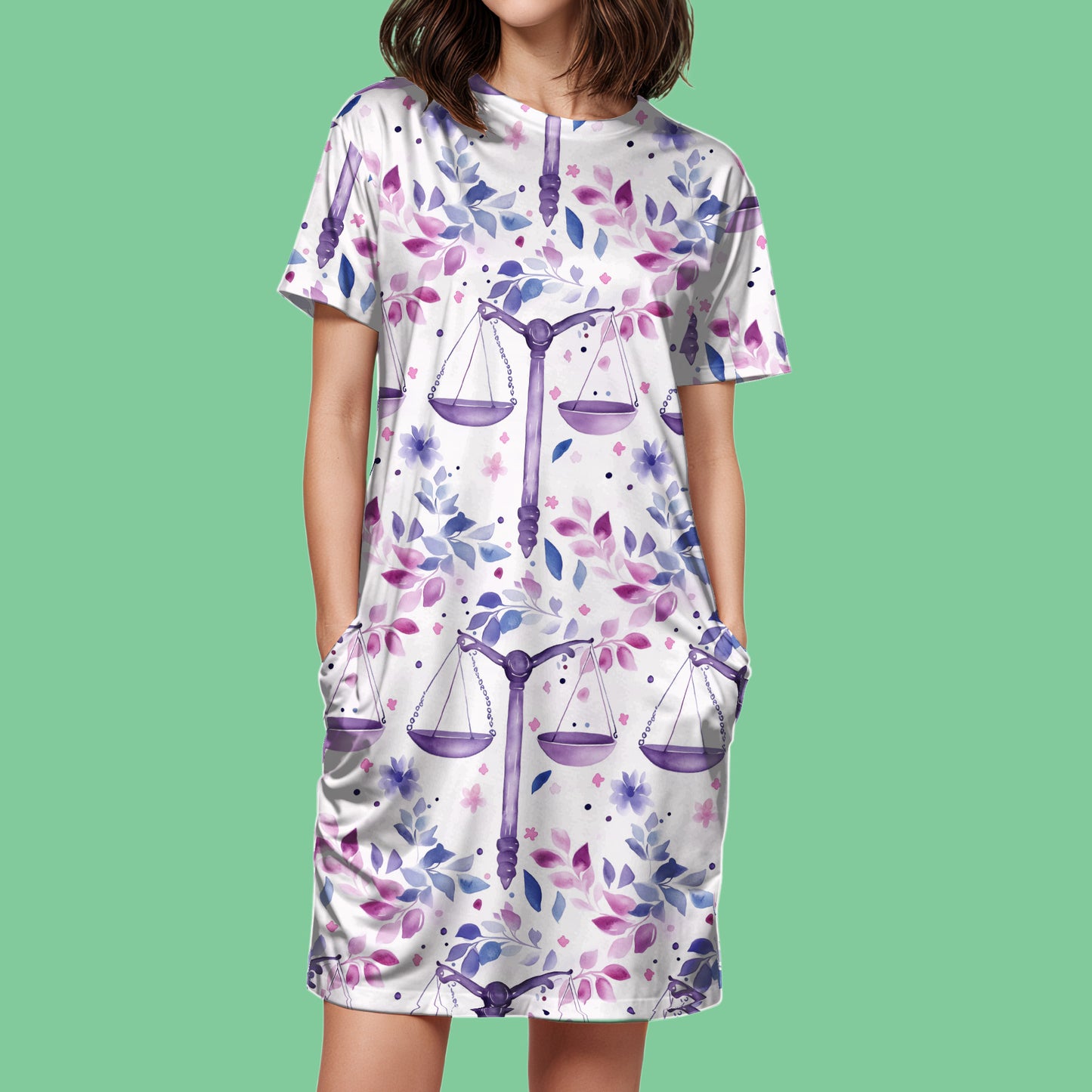 Libra T-Shirt Dress