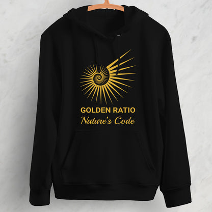 Golden Ratio : Black Hoodie Sweatshirt