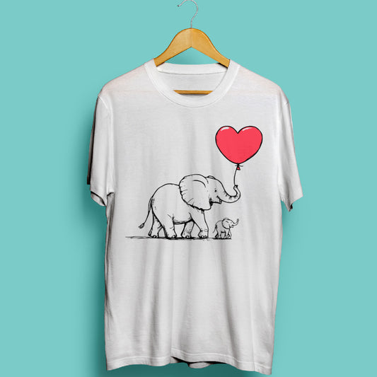 Baby & Mom Elephants Unisex T-Shirt