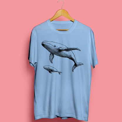 Baby & Mom Whales Unisex T-Shirt