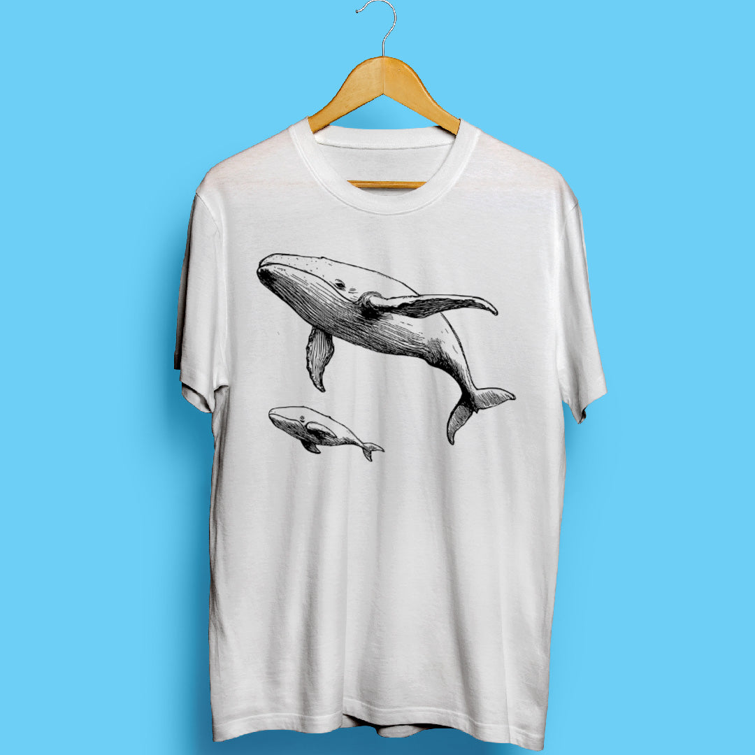 Baby & Mom Whales Unisex T-Shirt