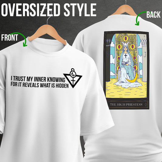 The High Priestess: White Oversized T-Shirt