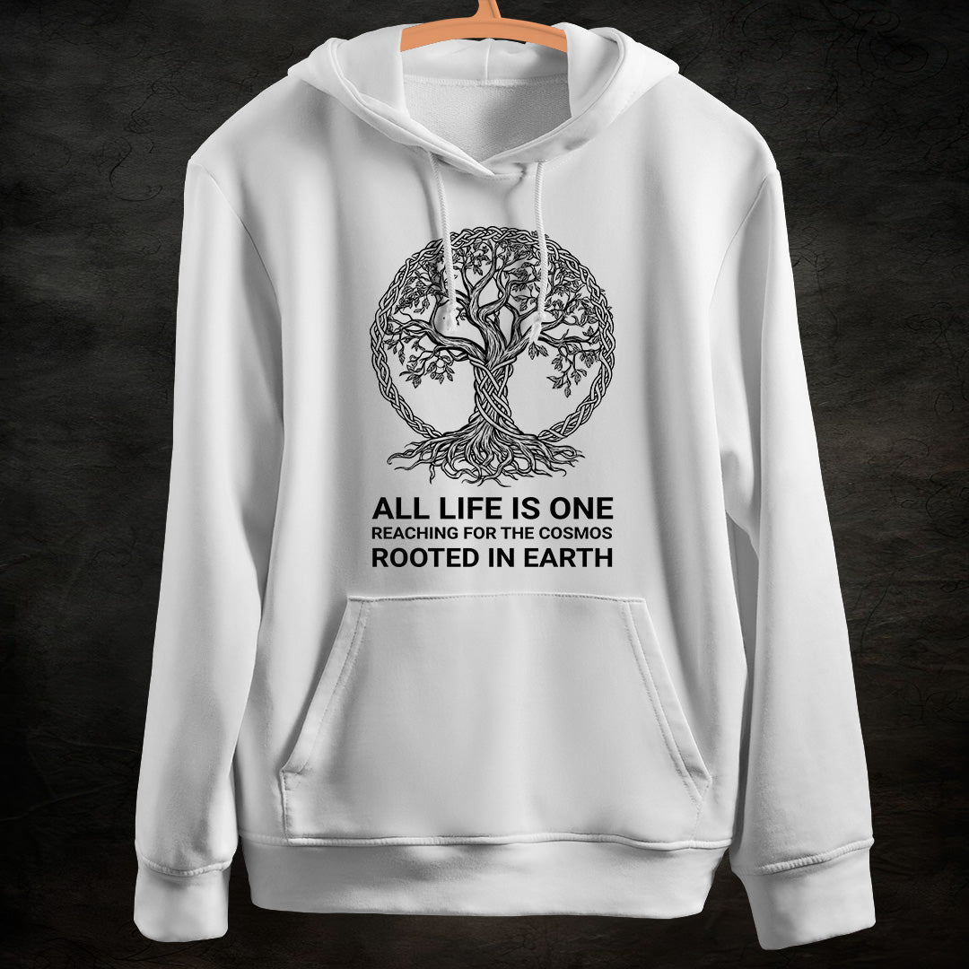 Tree Of Life : White Hoodie Sweatshirt